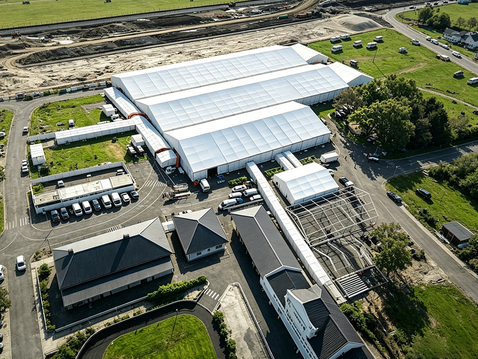 Should I choose a tent or a shipping container for temporary storage?